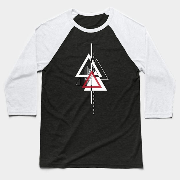 Minimal geometric illustration Baseball T-Shirt by TKDoodle